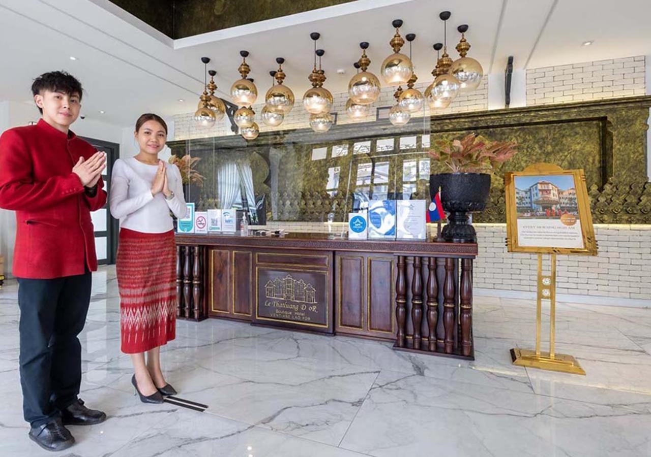 Le Thatluang D'Or Boutique Hotel Vientiane Buitenkant foto